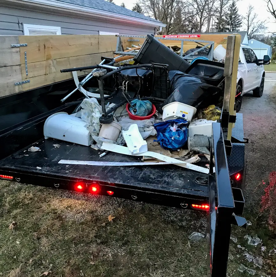 Roll-off dumpster delivered to a residential driveway in Newberry